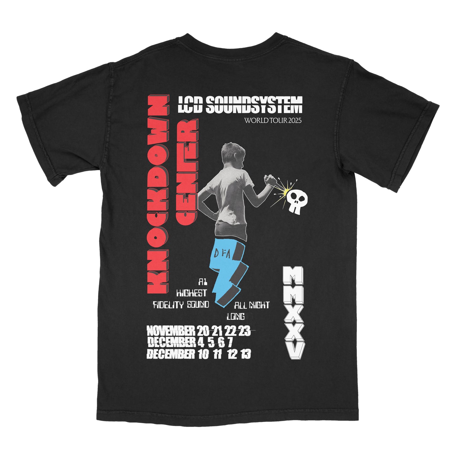 LCD Soundsystem Knockdown Center 2025 Black T-Shirt
