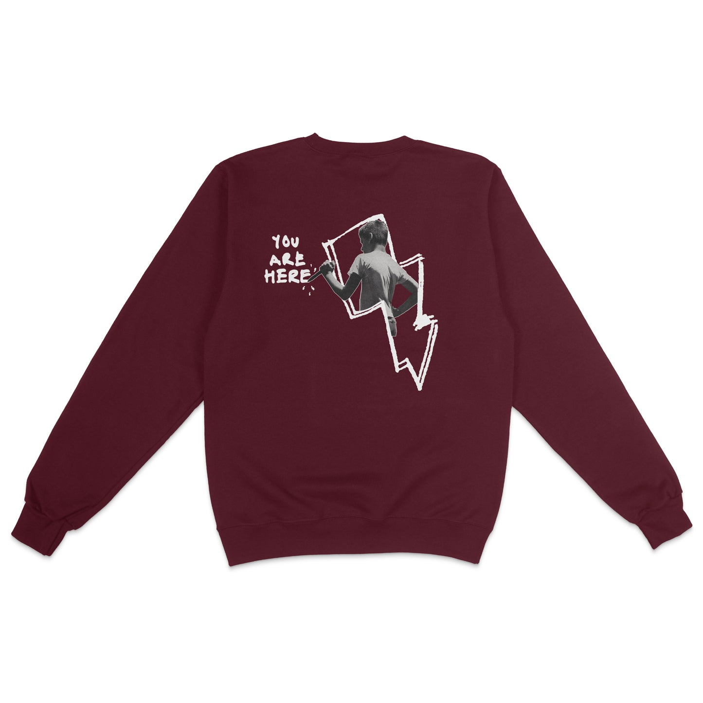 LCD Soundsystem Knockdown Center 2025 Maroon Crewneck Sweatshirt