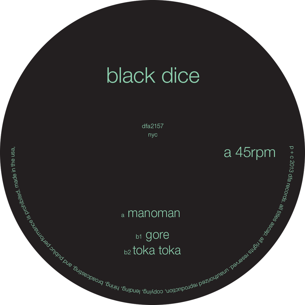 Black Dice - Manoman 12"