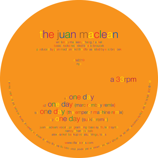 The Juan Maclean - One Day 12"