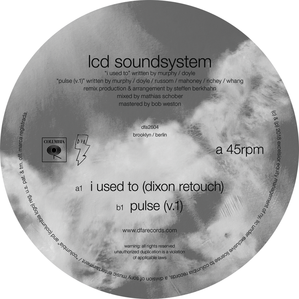 LCD Soundsystem - I Used To (Dixon Retouch) b/w Pulse (v.1) 12"